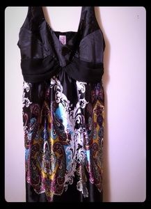 Multi-colored Silky Dress